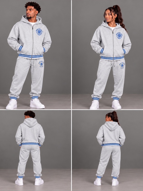 True Religion Other - XL True Religion Heather Gray Zip-Up Hoodie and Joggers Set